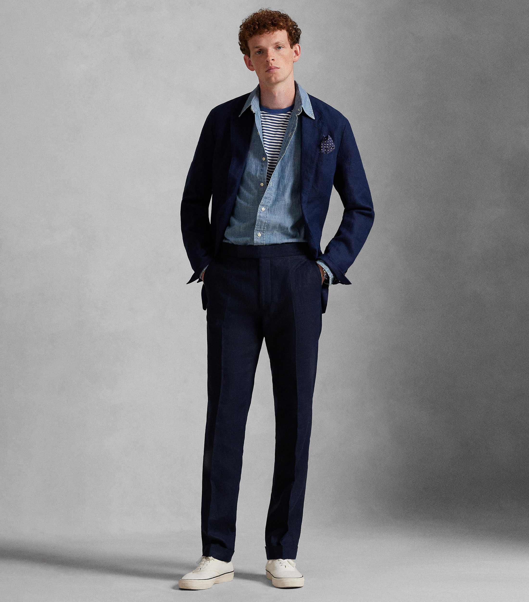 Pantalón liso Hombre